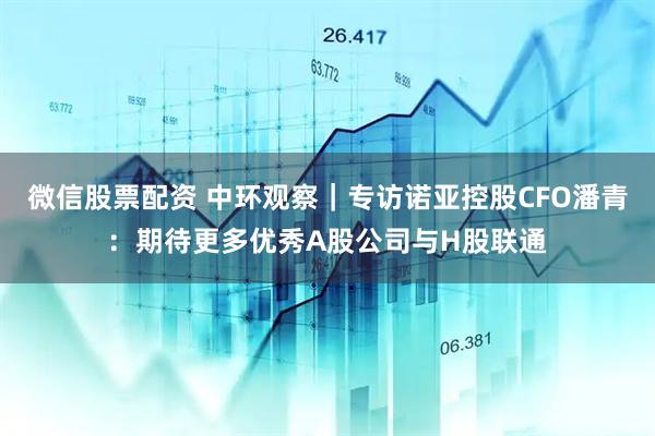 微信股票配资 中环观察｜专访诺亚控股CFO潘青：期待更多优秀A股公司与H股联通