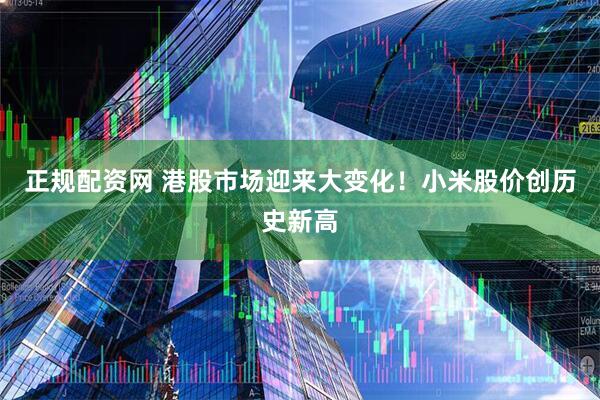 正规配资网 港股市场迎来大变化！小米股价创历史新高